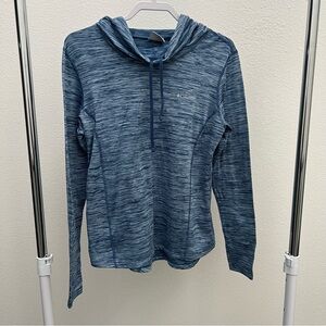 Columbia Heathered Blue Hooded Top